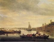 Saloman van Ruysdael, The Crossing at Nimwegen